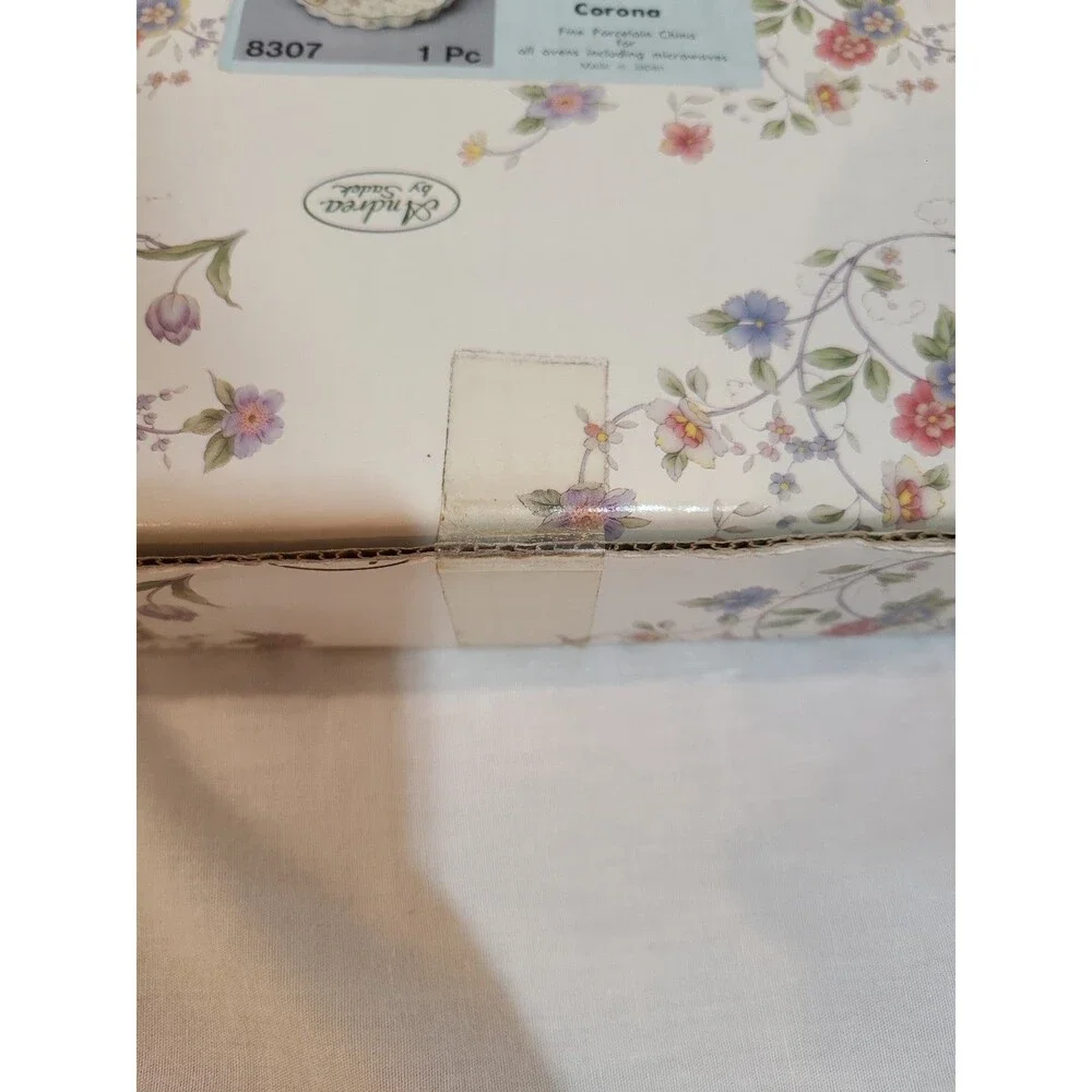 Andrea by Sadek Corona Quiche Lorraine Baking Dish New